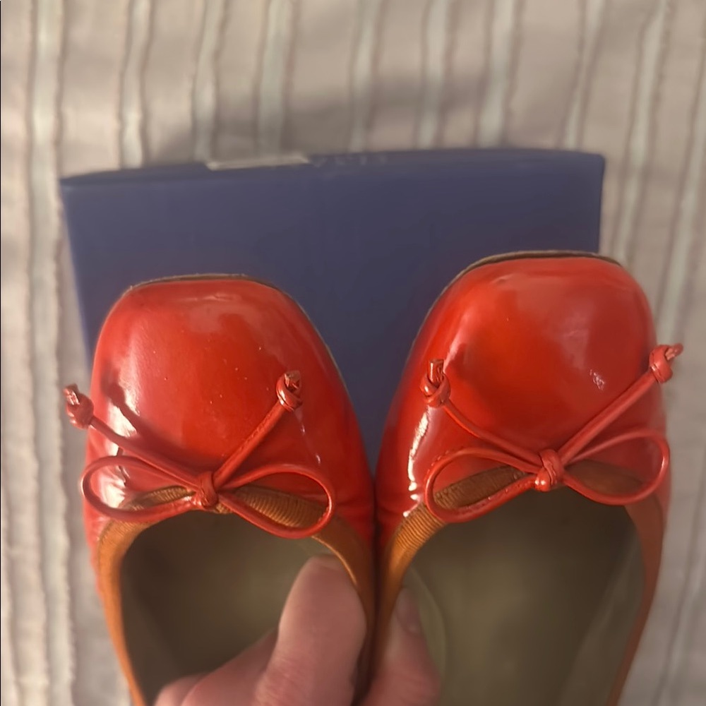 Stuart Weitzman Red Ballet Flats - Picture 3 of 5